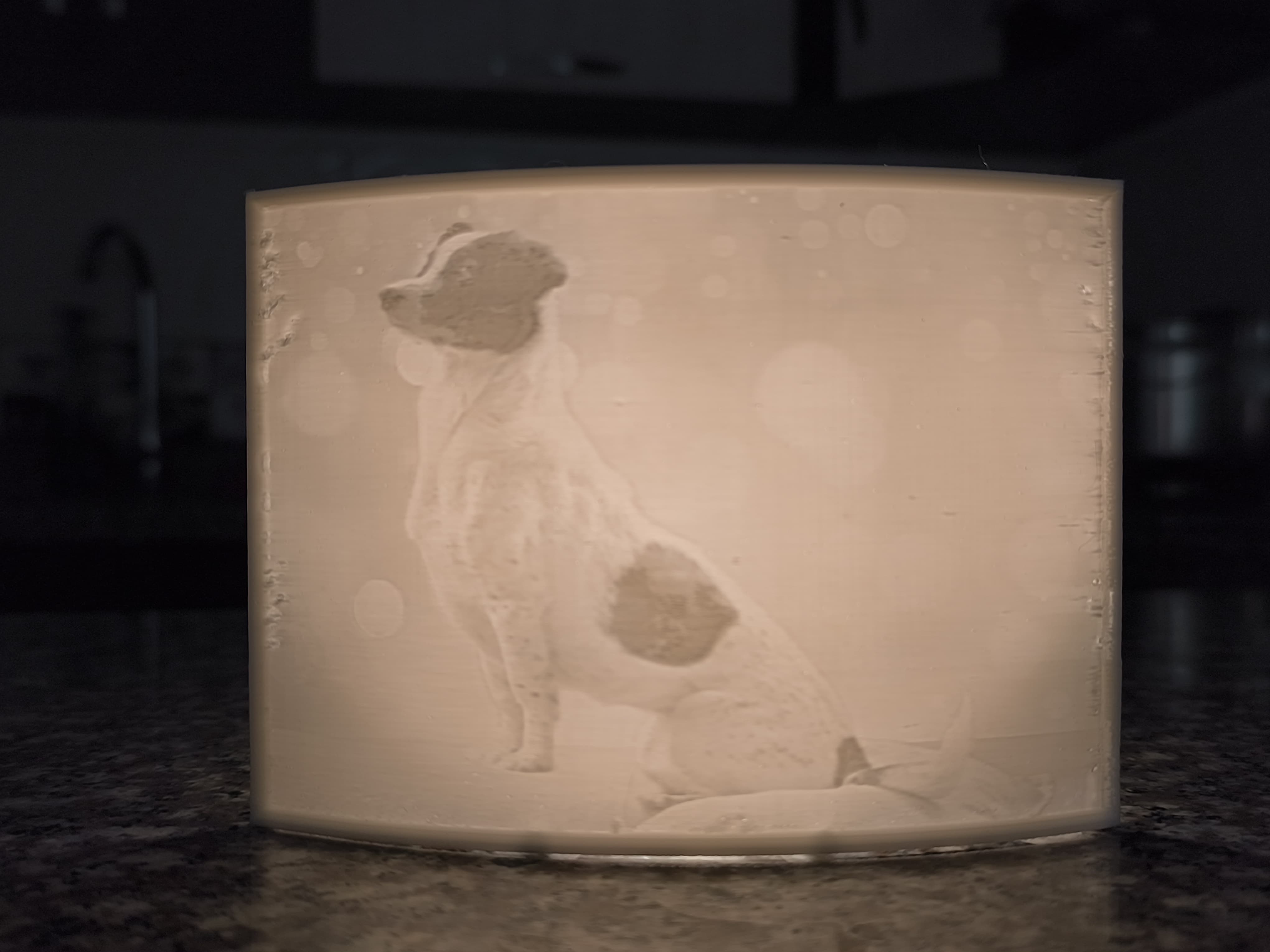Lámpara decorativa impresa en 3D